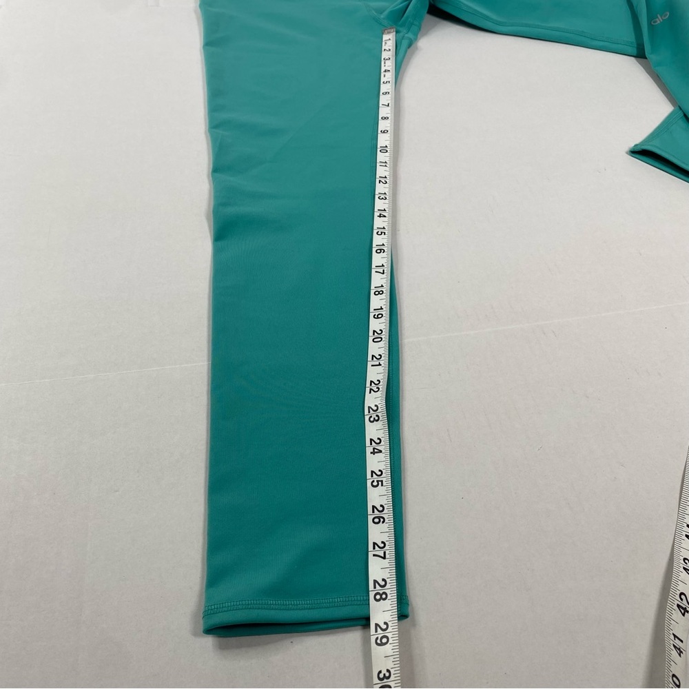 Alo Yoga High-Waist Airbrush Legging Leggings Ocean Teal Color Size Large W5473R - Picture 6 of 8